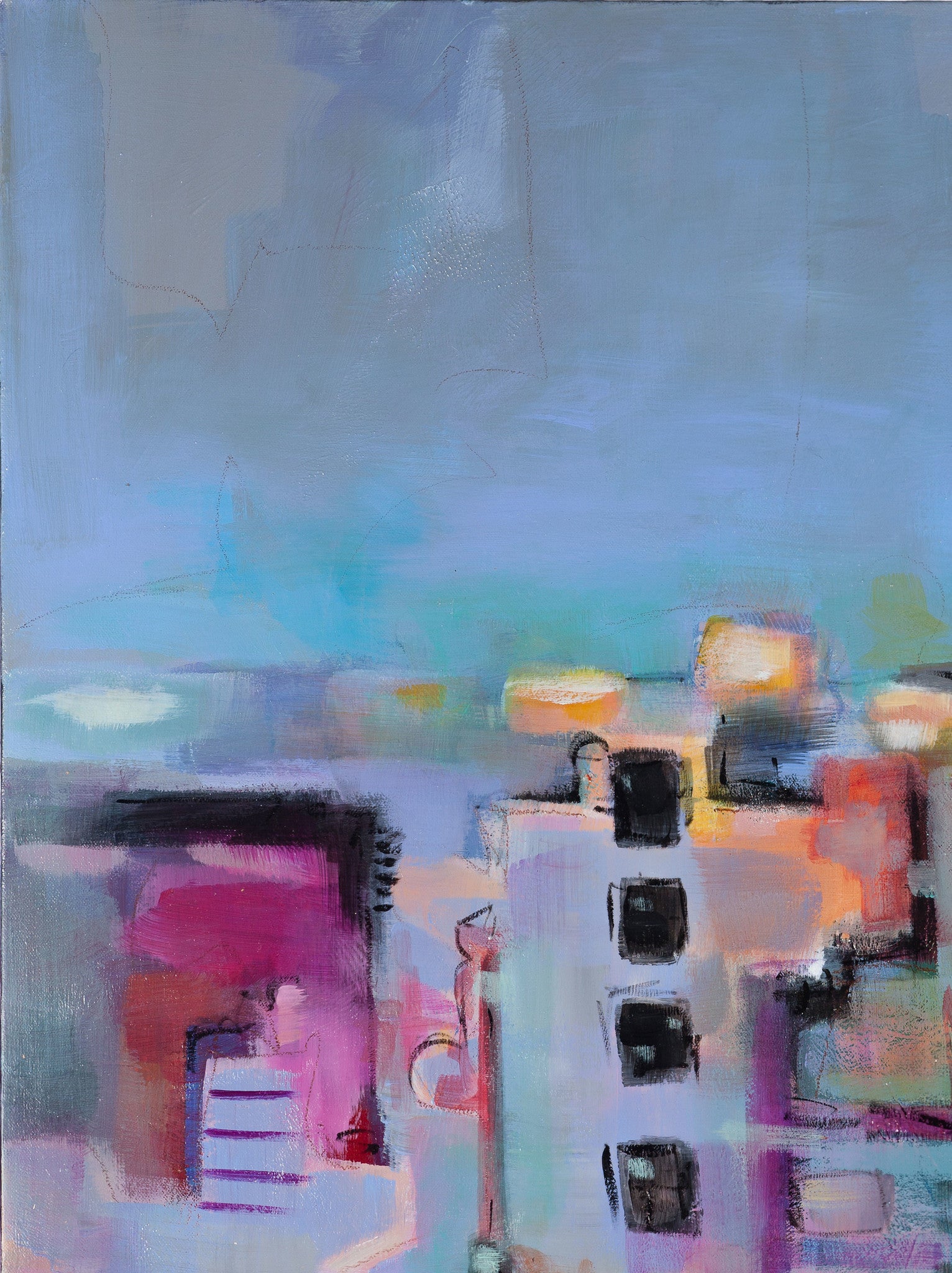 City View Abstract - Canvas Print