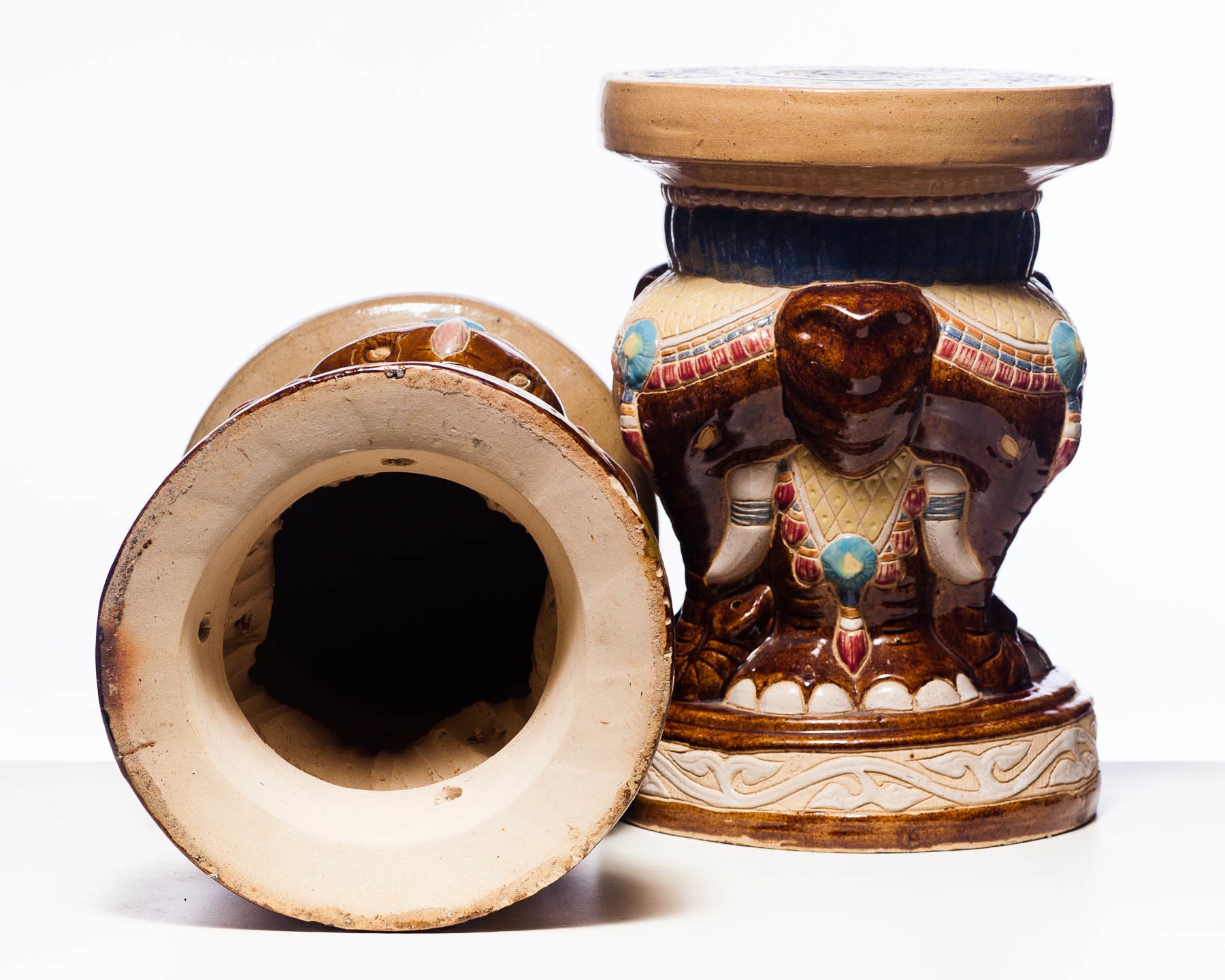 1960s Elephant Garden Seats - a Pair