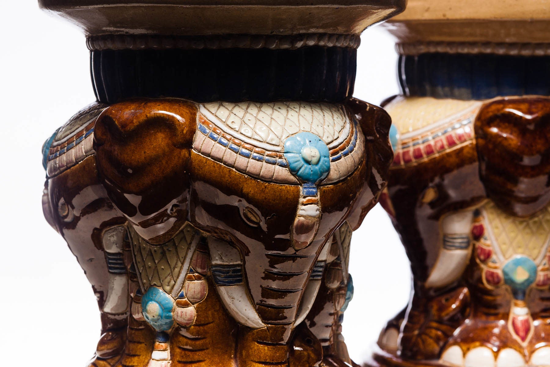 1960s Elephant Garden Seats - a Pair