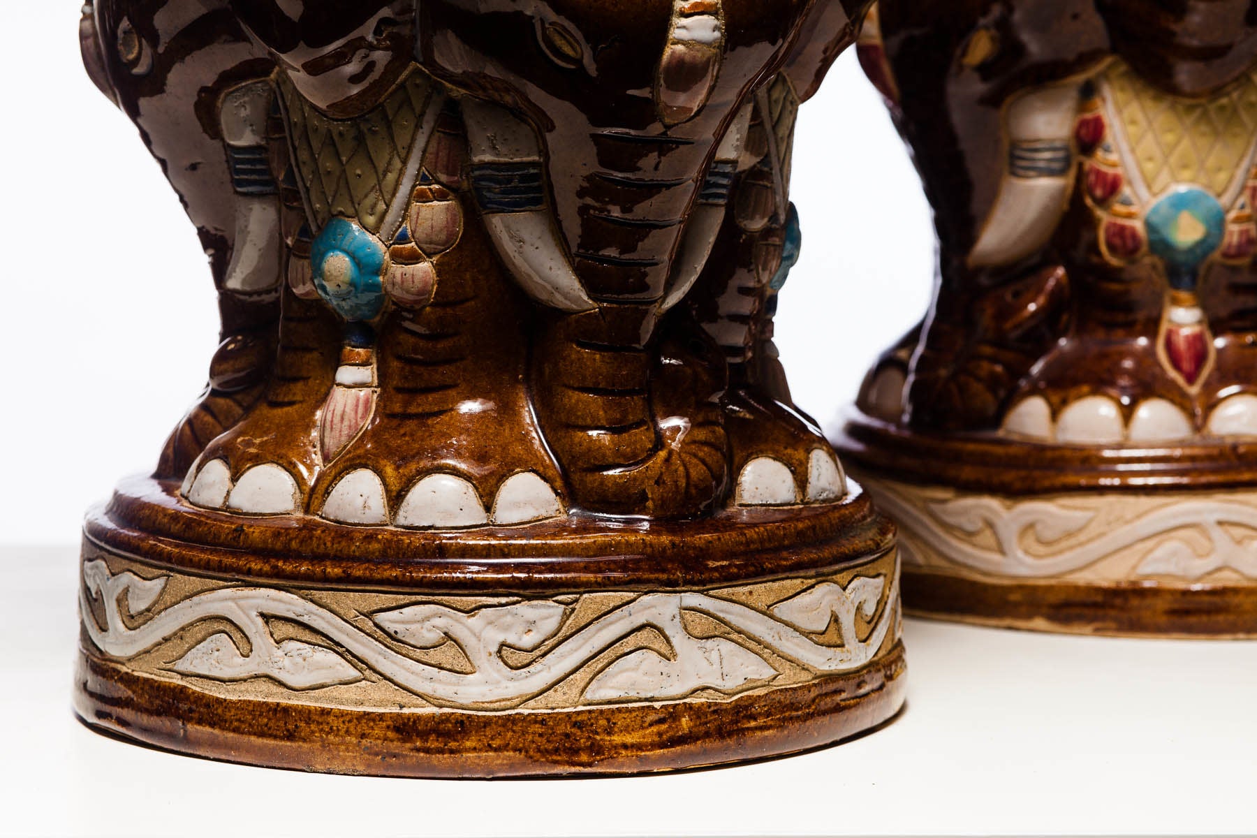 1960s Elephant Garden Seats - a Pair