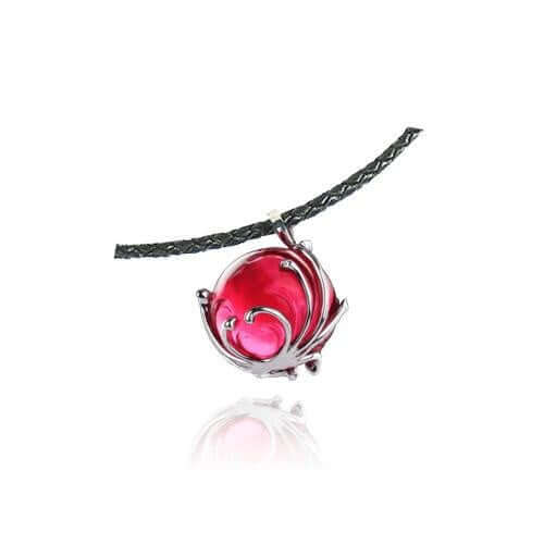LIULI Crystal Art Crystal and Sterling Silver Love of My Life, My Sunshine Pendant Necklace