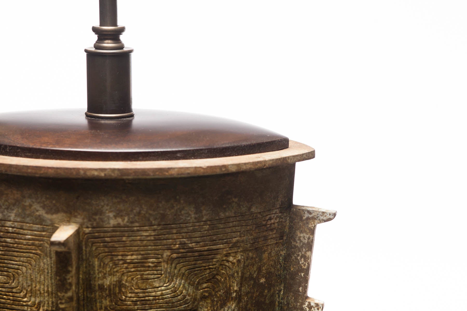 Lawrence & Scott Eclipse Verdigris Bronze Table Lamp