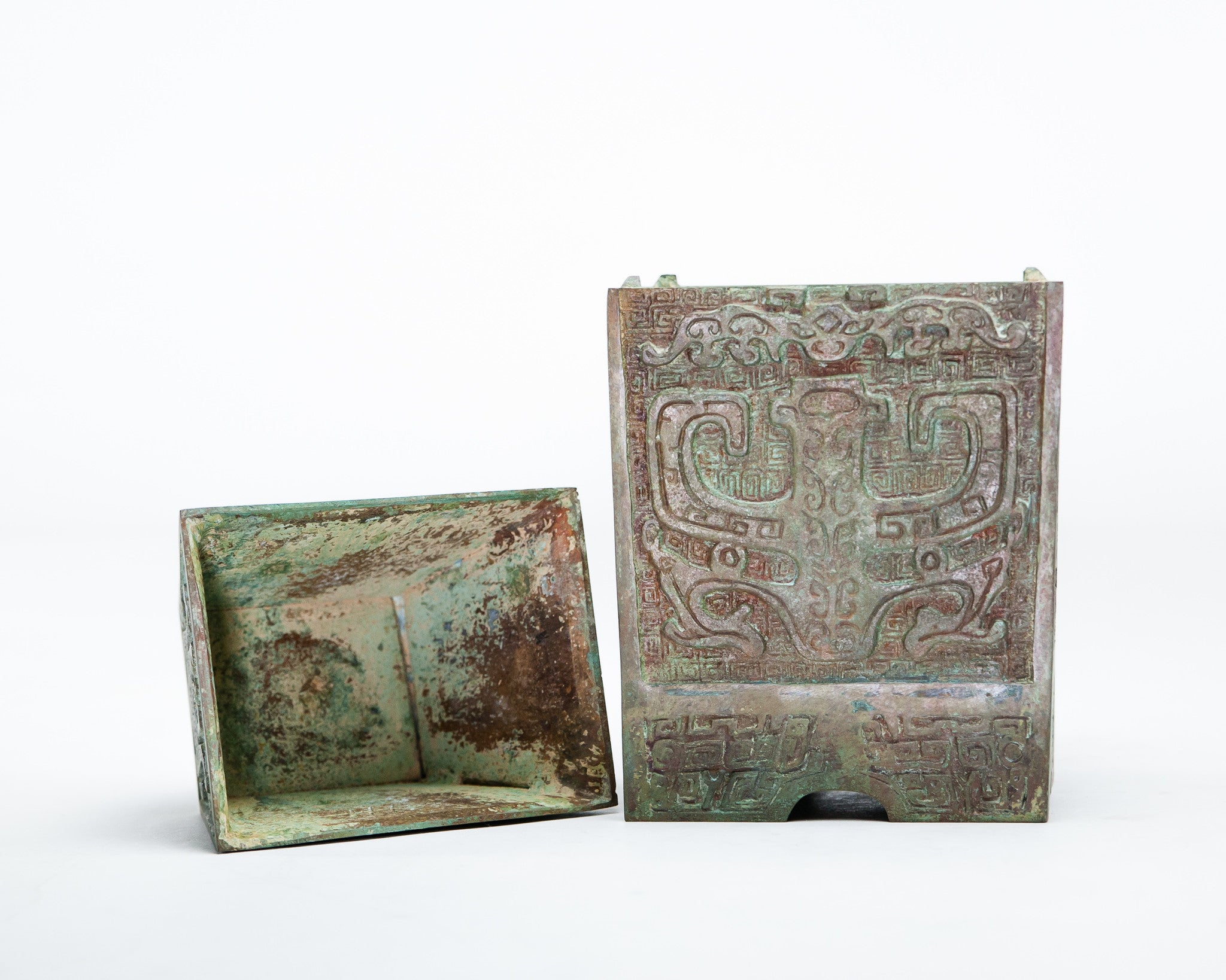 Verdigris Bronze Wine Vessel