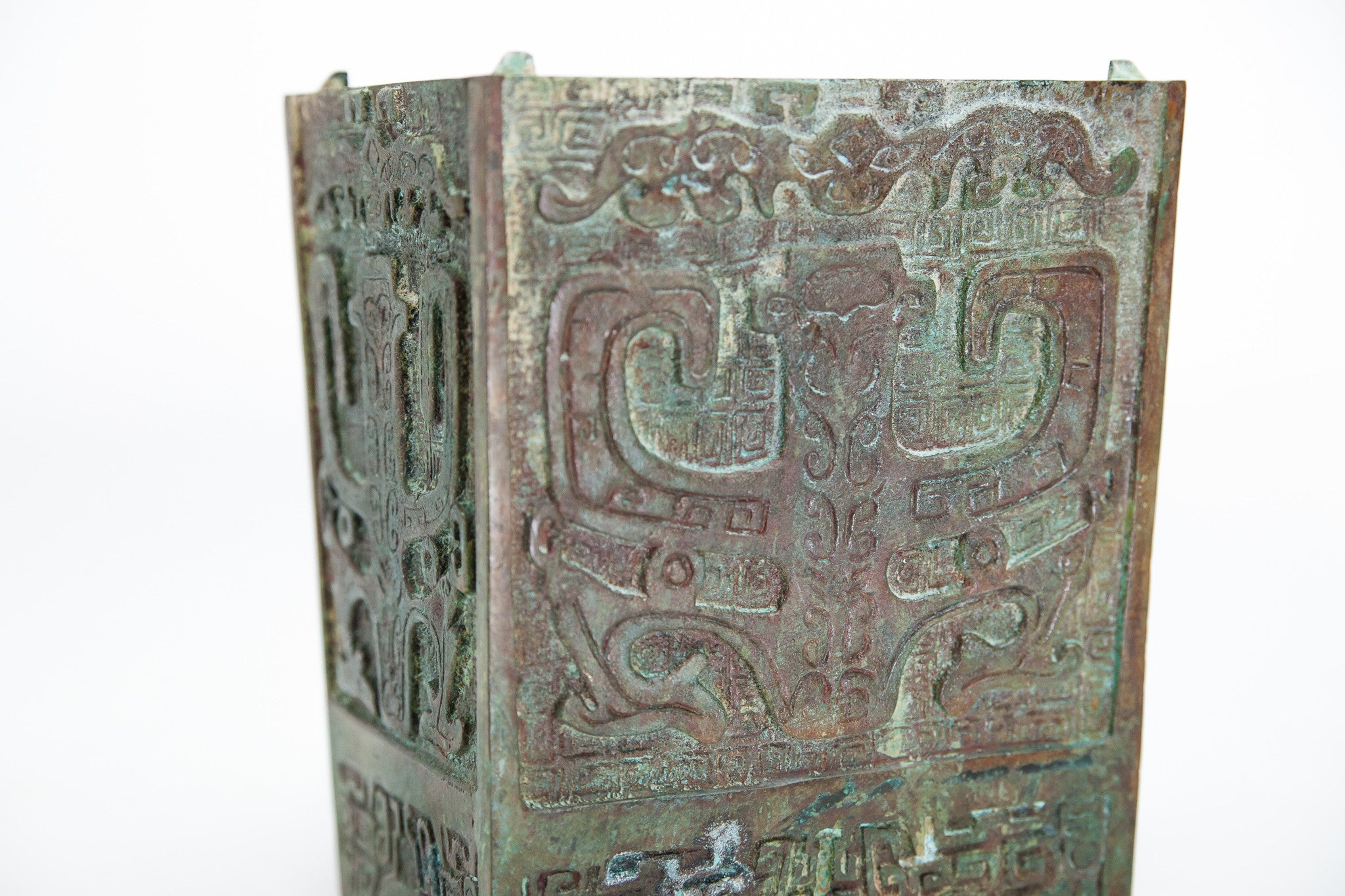 Verdigris Bronze Wine Vessel