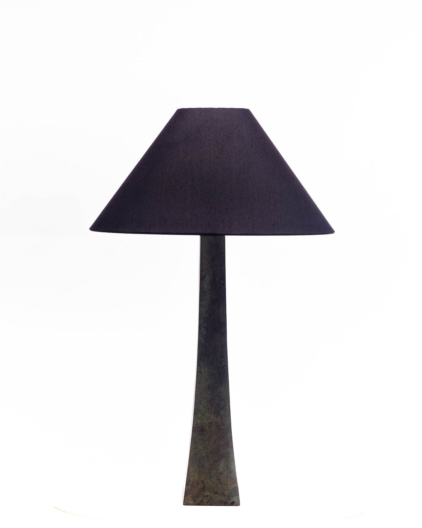 Somand Torchiere Verdigris Bronze Table Lamp
