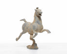Verdigris Bronze Galloping Horse on Flying Swallow Sculpture