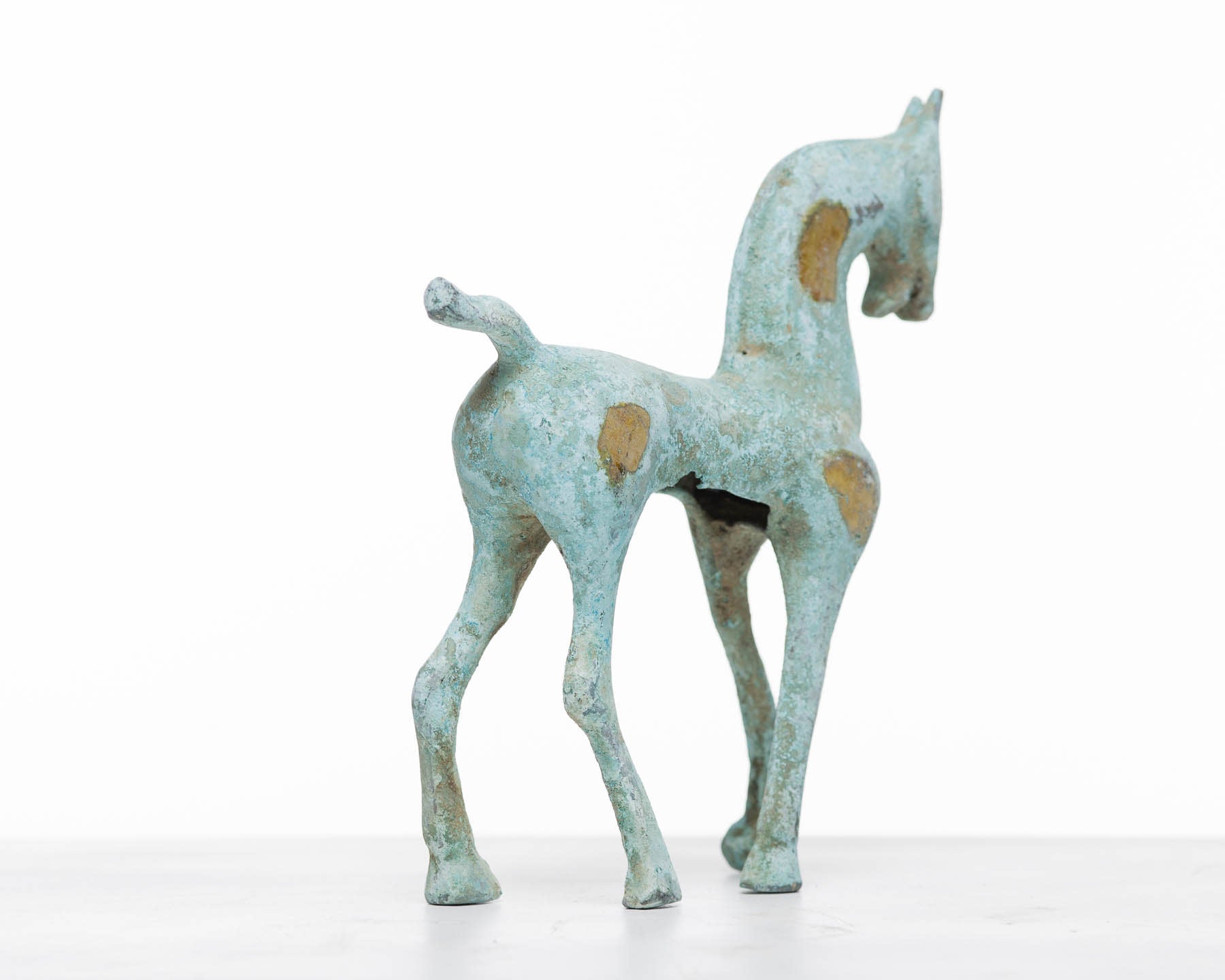 Verdigris Bronze Abstract Horse