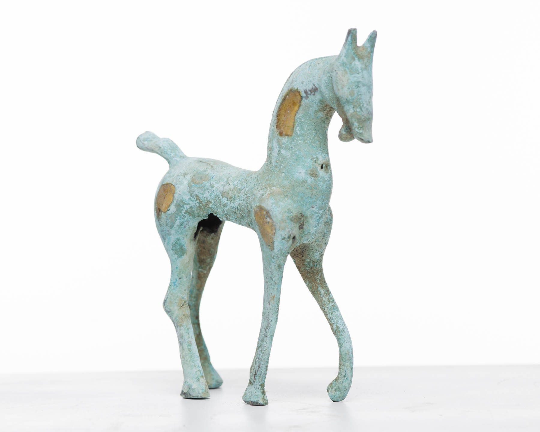 Verdigris Bronze Abstract Horse