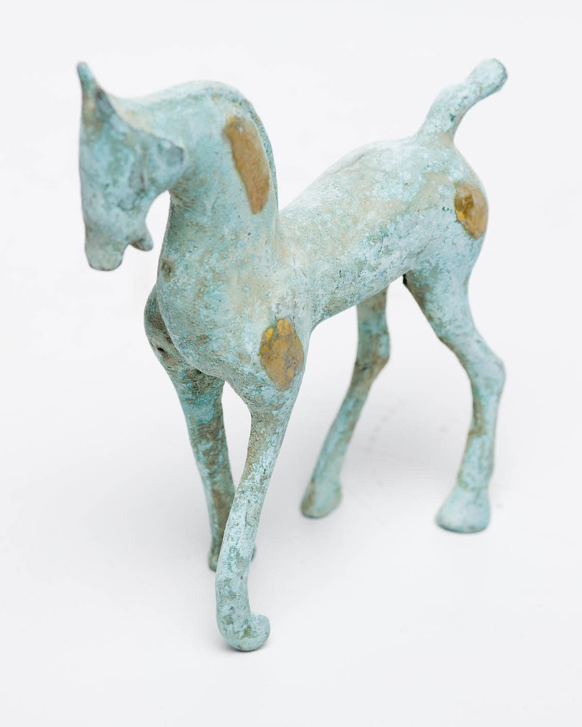 Verdigris Bronze Abstract Horse