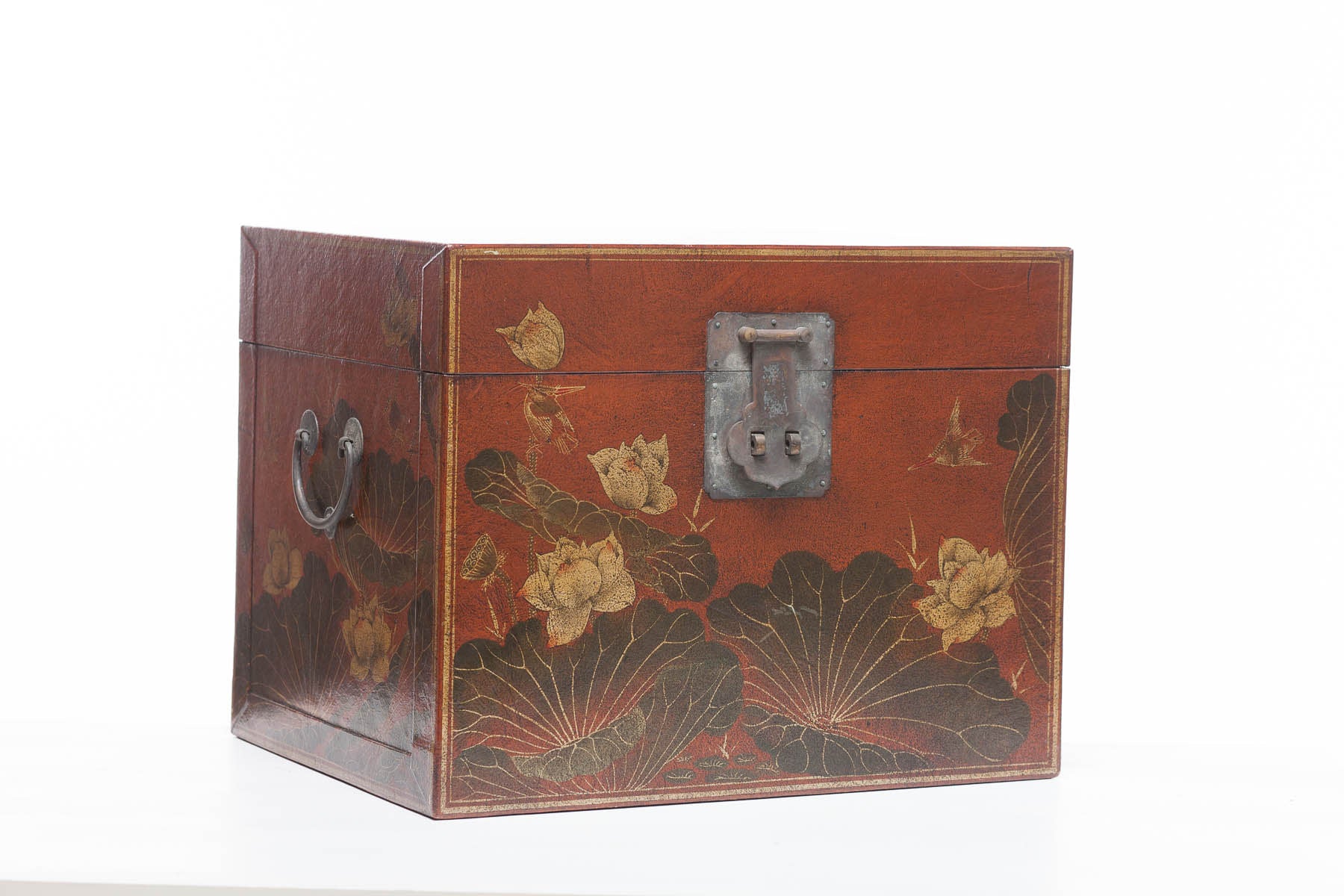 Mahogany Purity Leather Box With Full Hardware(18.5")