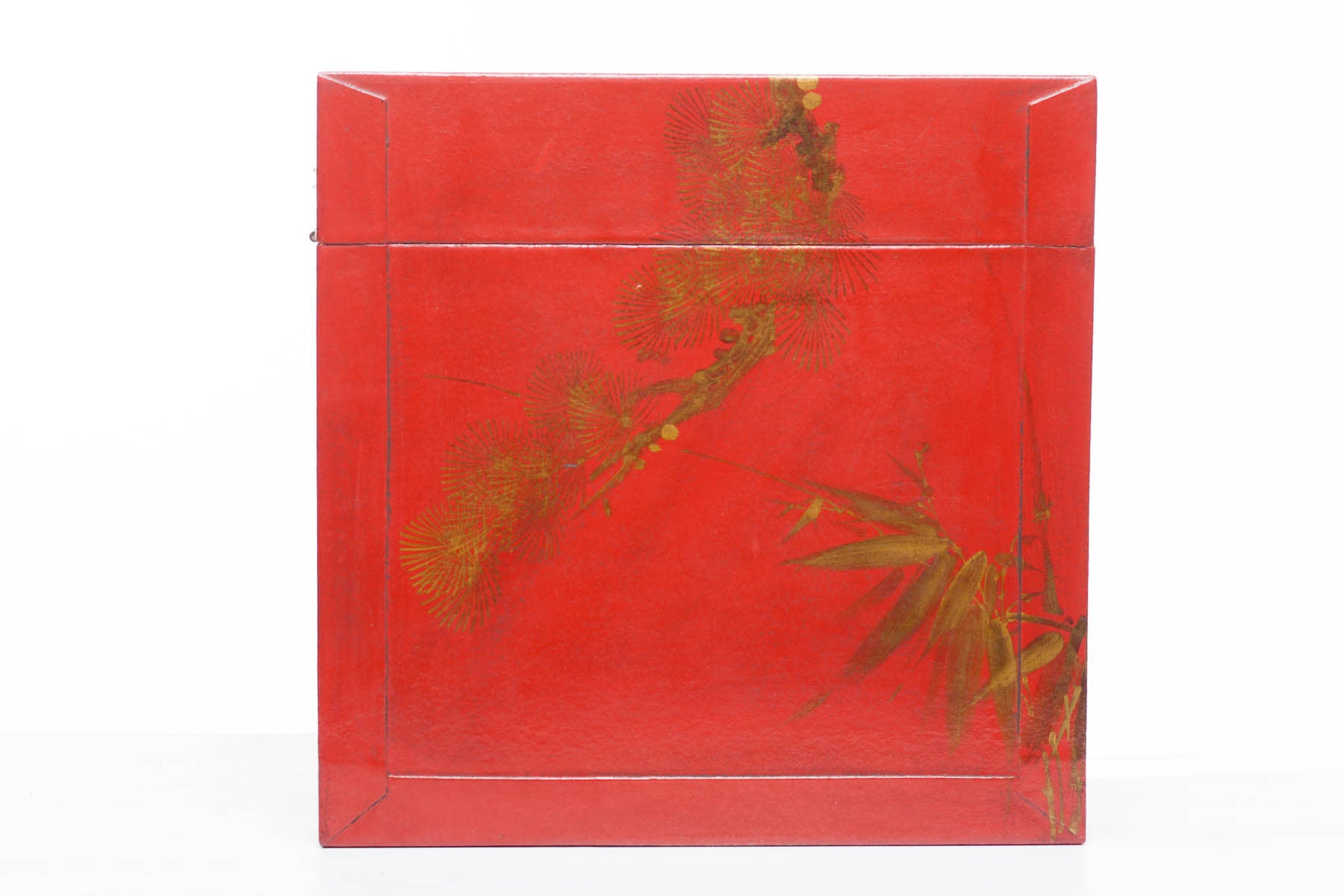 Mandarin Red Meridian Leather Box