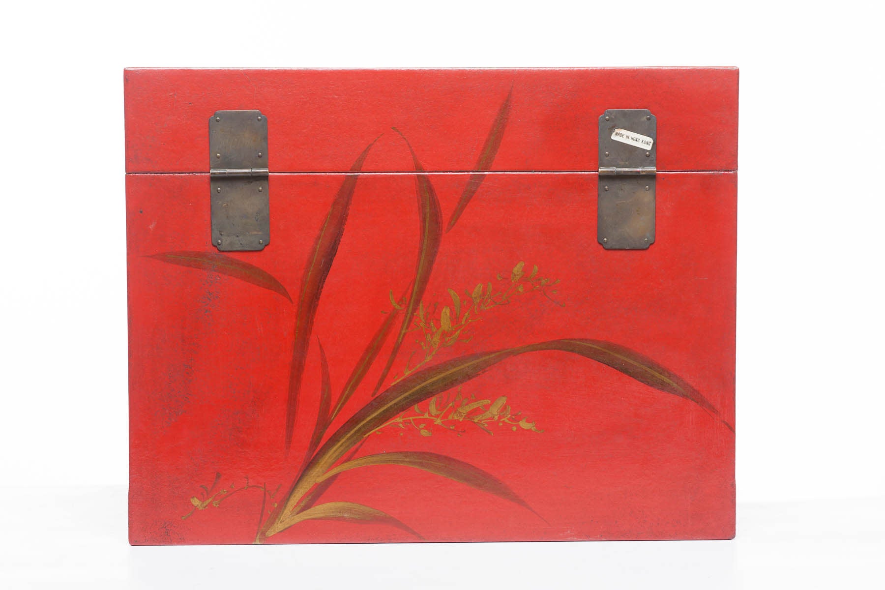 Mandarin Red Meridian Leather Box