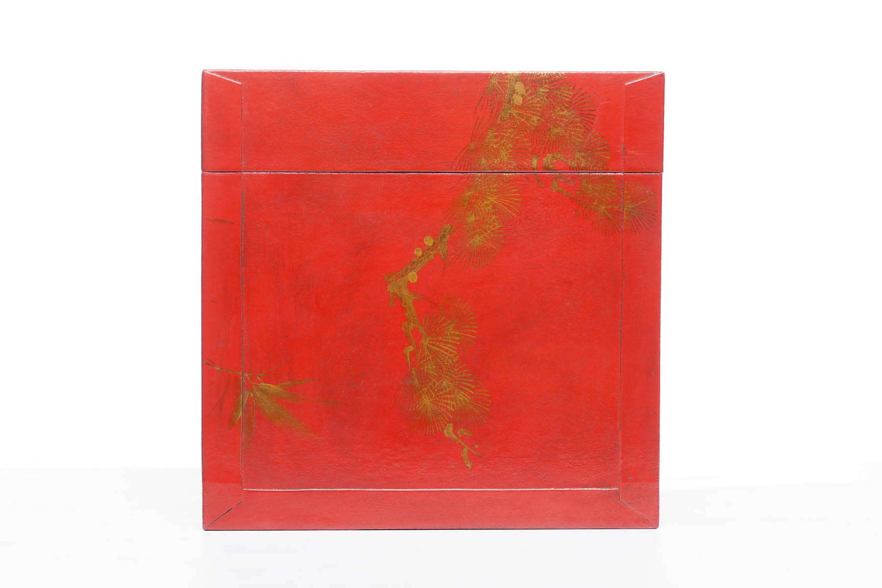 Mandarin Red Meridian Leather Box