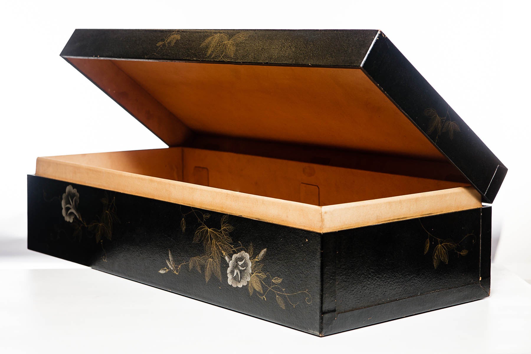 Black Valentine Wide Leather Box