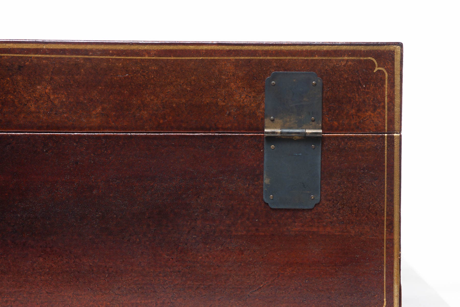 Mahogany Regalia Wide Leather Box (34")
