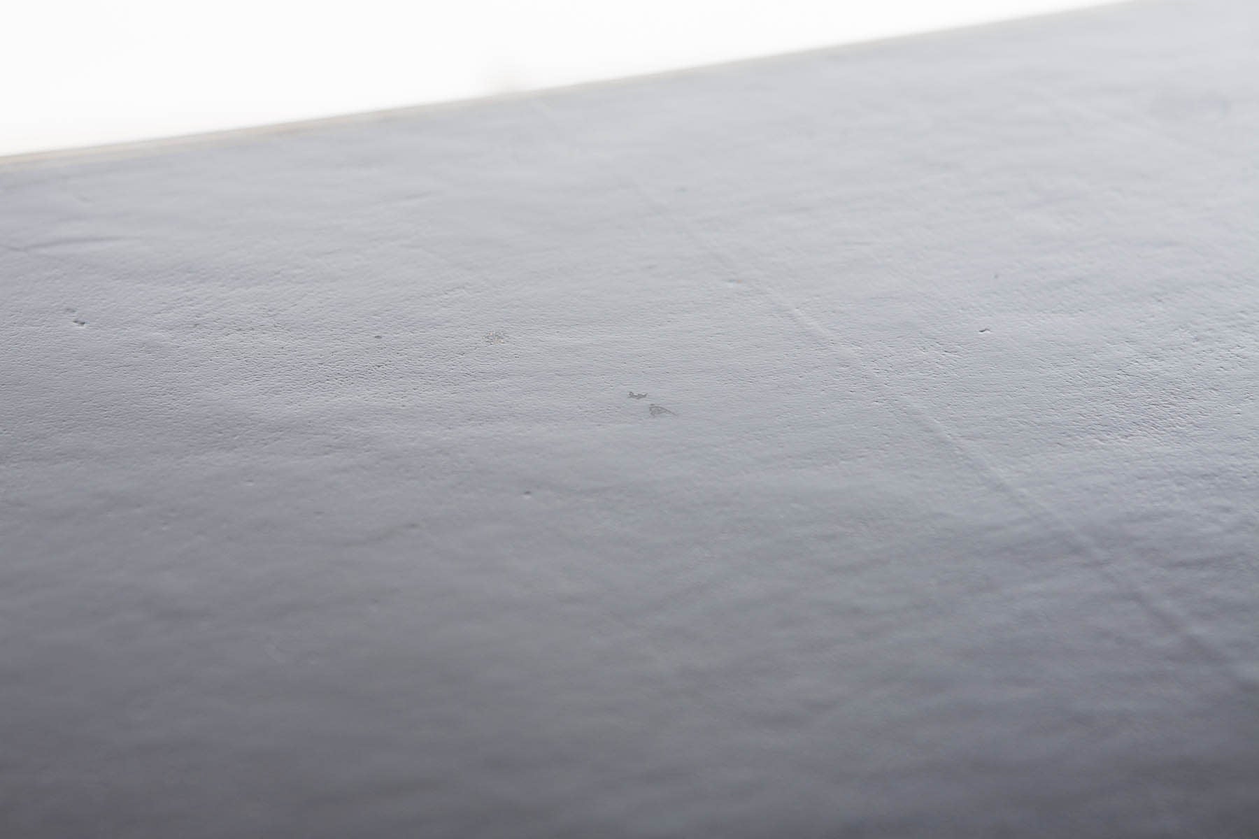 Wide Black Regalia Leather Box (34")