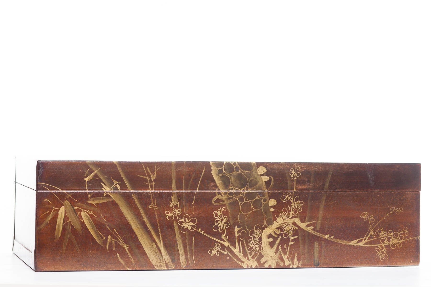 Mahogany Meridian Wide Leather Box