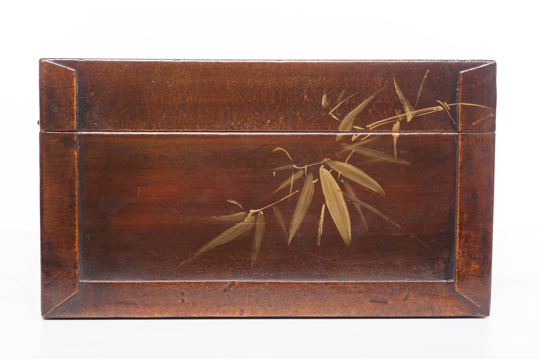 Mahogany Meridian Wide Leather Box