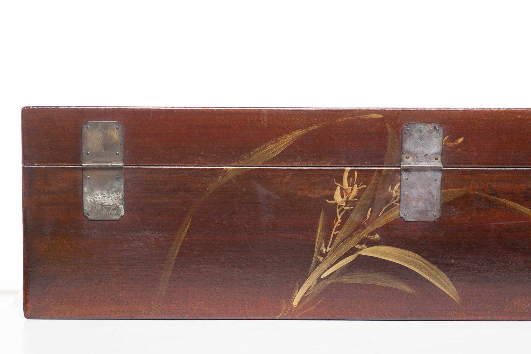 Mahogany Meridian Wide Leather Box