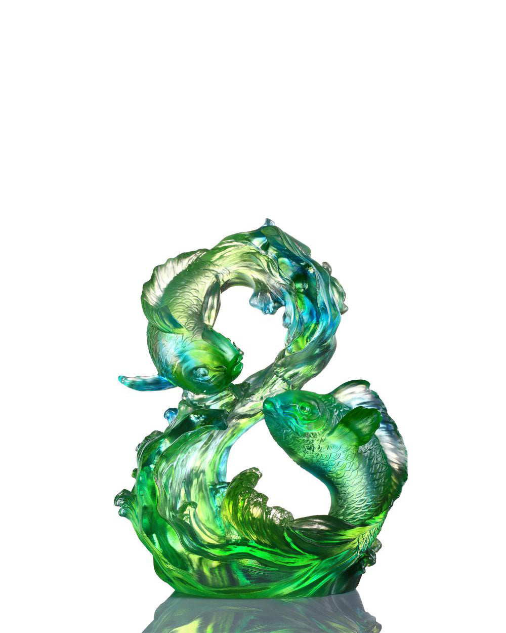 LIULI Crystal Art Crystal Koi Infinity (Limited Edition)