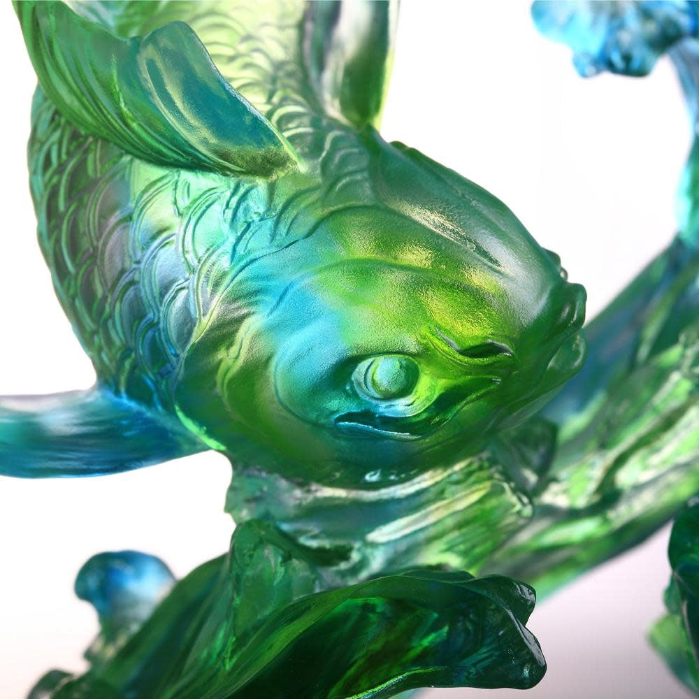 LIULI Crystal Art Crystal Koi Infinity (Limited Edition)