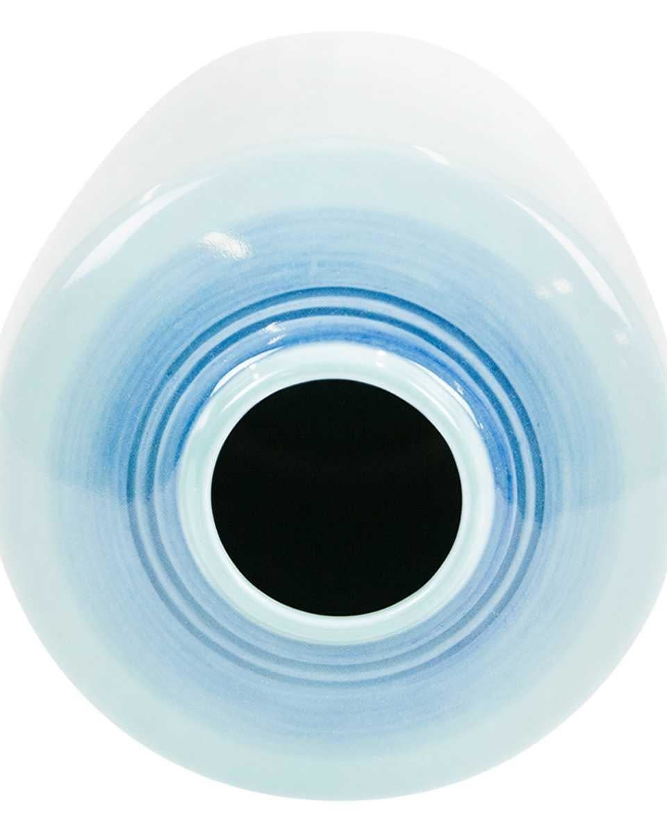 Japanese Light Blue Kutani Celadon Glazed Vase