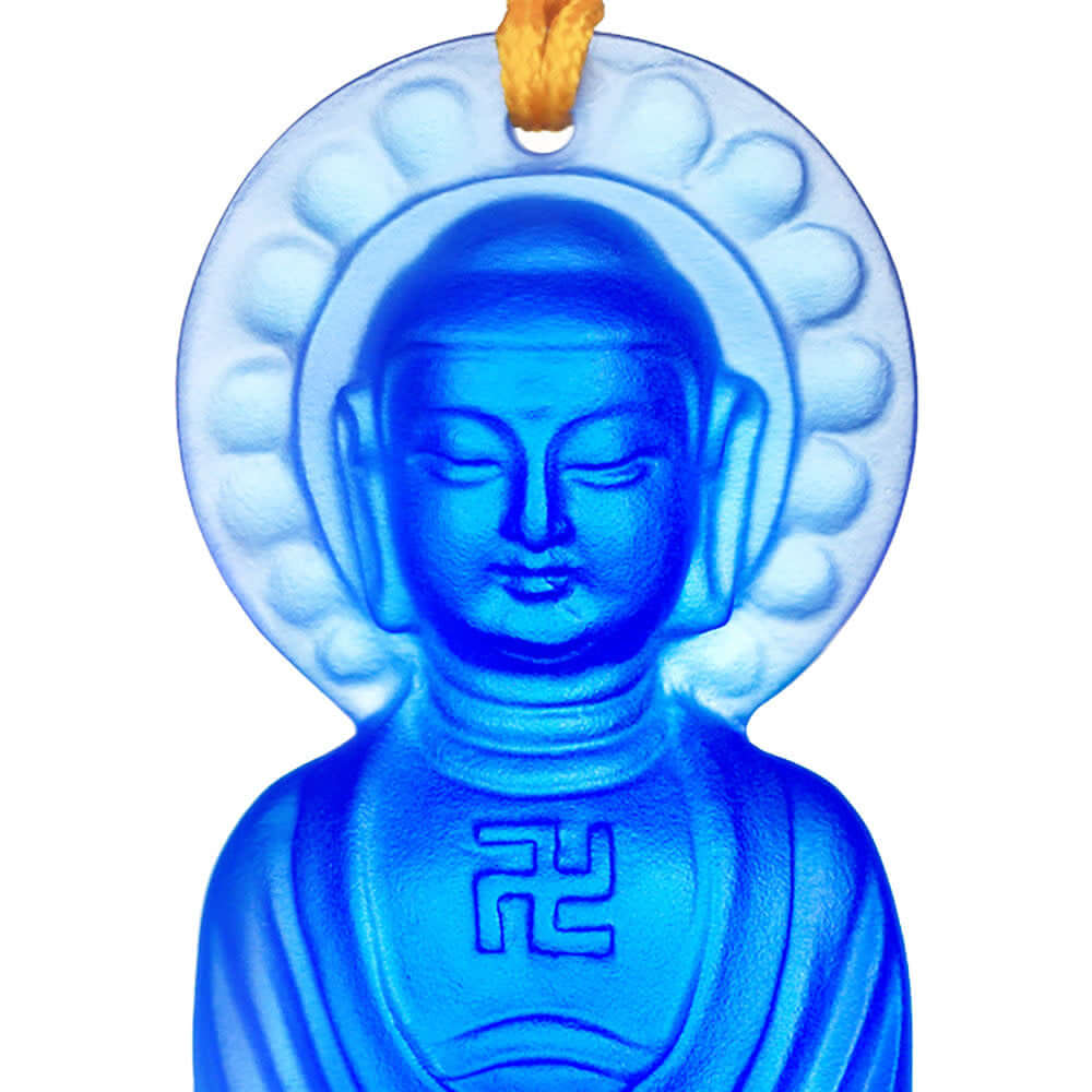 LIULI Crystal Art Crystal Charm, Medicine Buddha, Follow the Heart, Follow Happiness