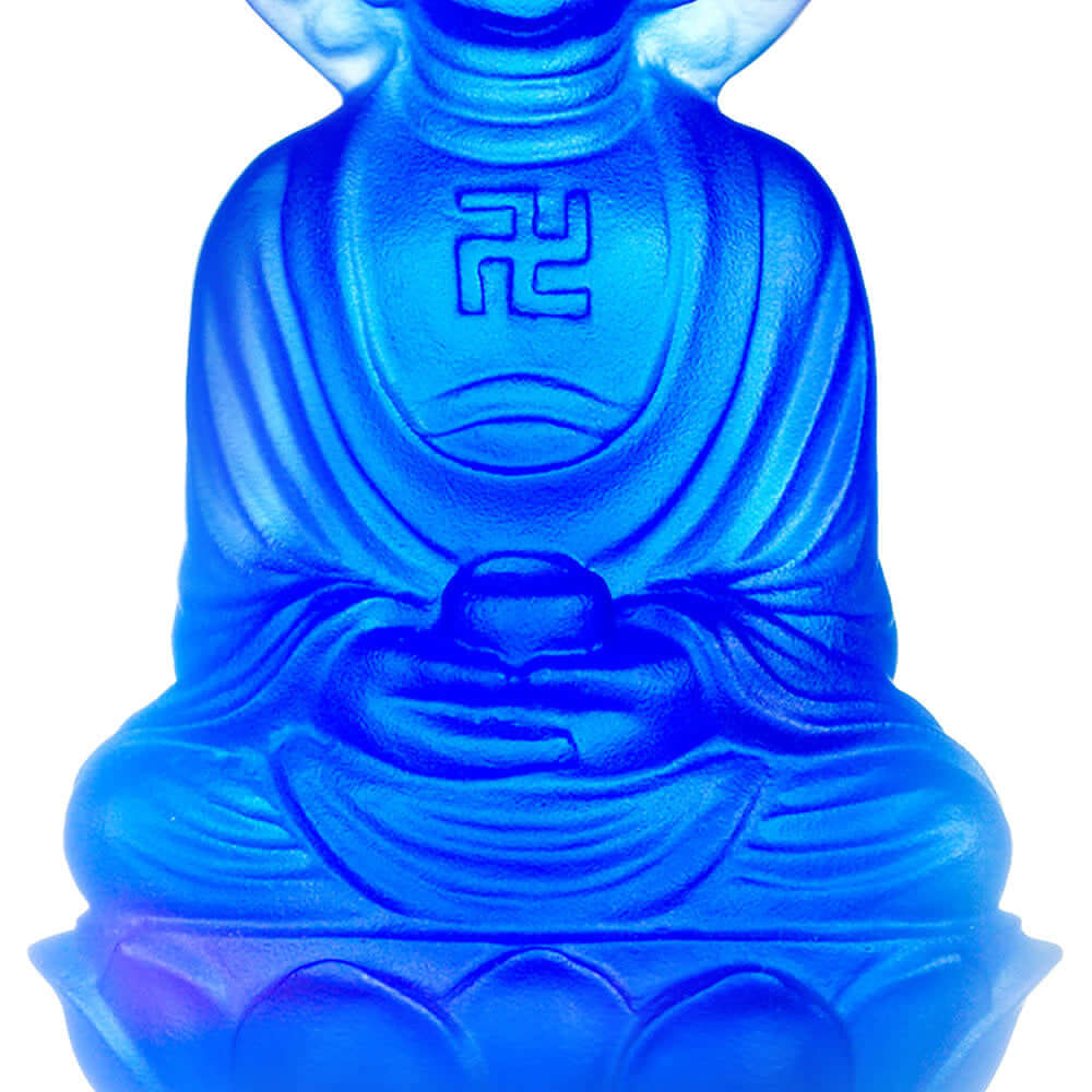 LIULI Crystal Art Crystal Charm, Medicine Buddha, Follow the Heart, Follow Happiness