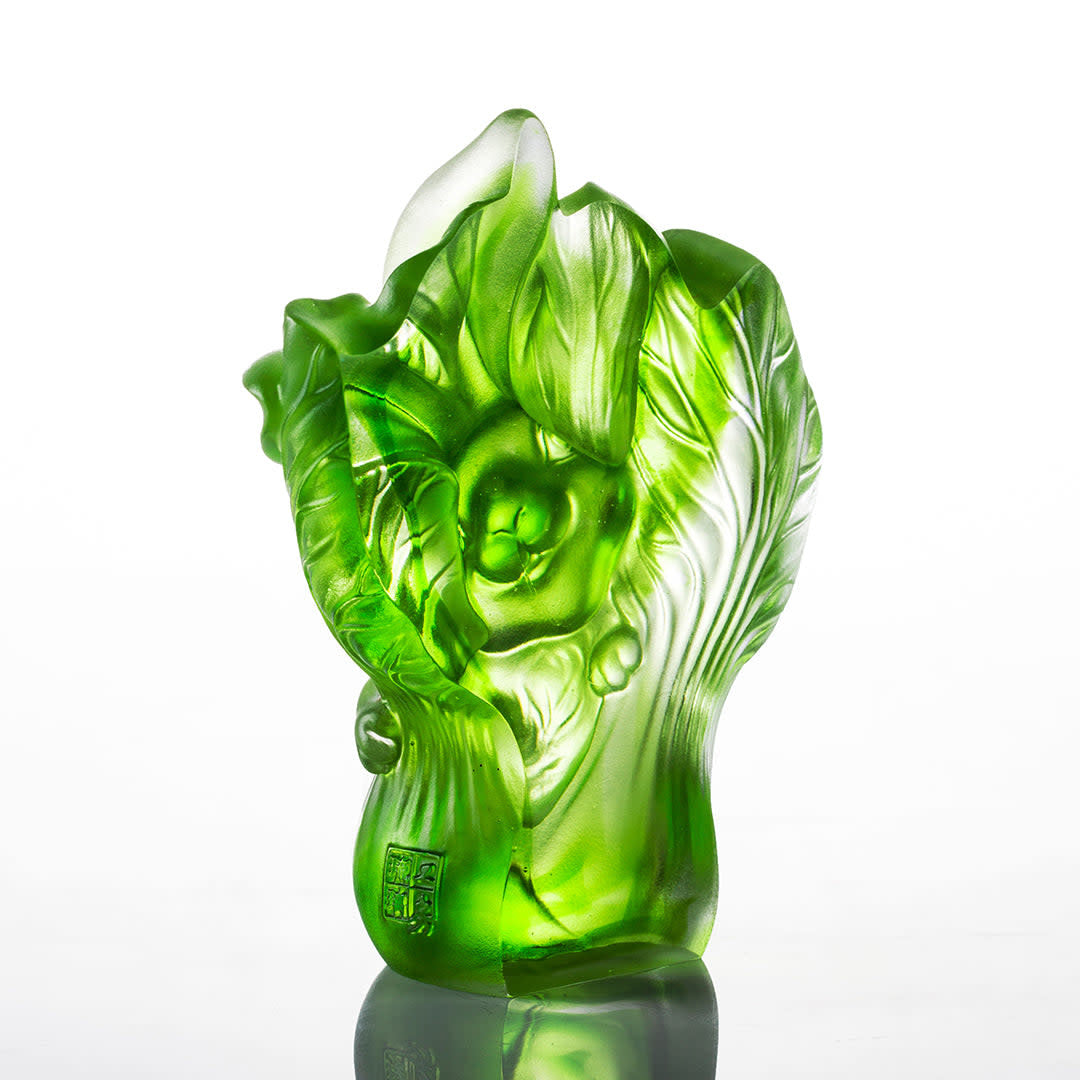 LIULI Crystal Art Crystal Rabbit, Year of the Rabbit, "Familiar, Fortuitous"