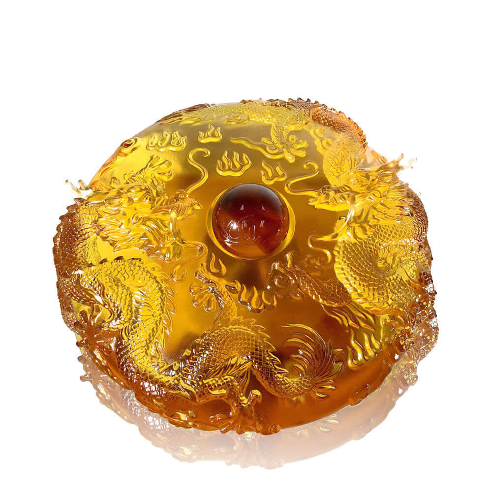 LIULI Crystal Art Crystal Dragon, "Omnipresent Harmony"