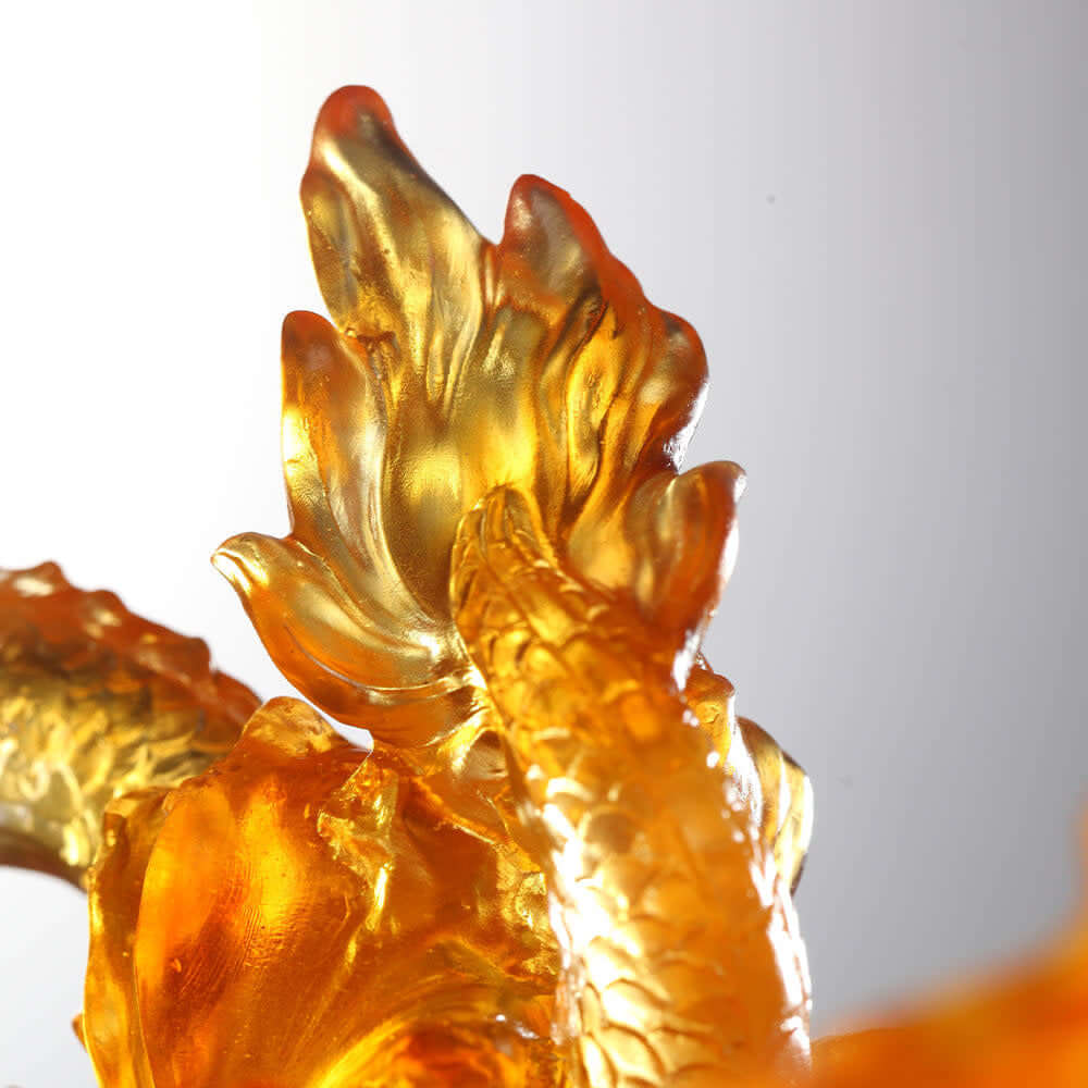 LIULI Crystal Art Crystal Dragon, "Dragon of Superiority"