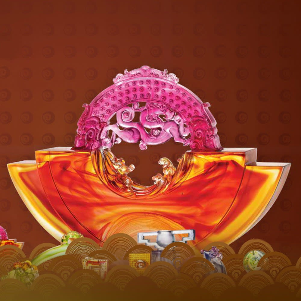 LIULI Crystal Art Crystal Dragon, "Ubiquitous Brilliance of the Dragon" (Collector's Edition)