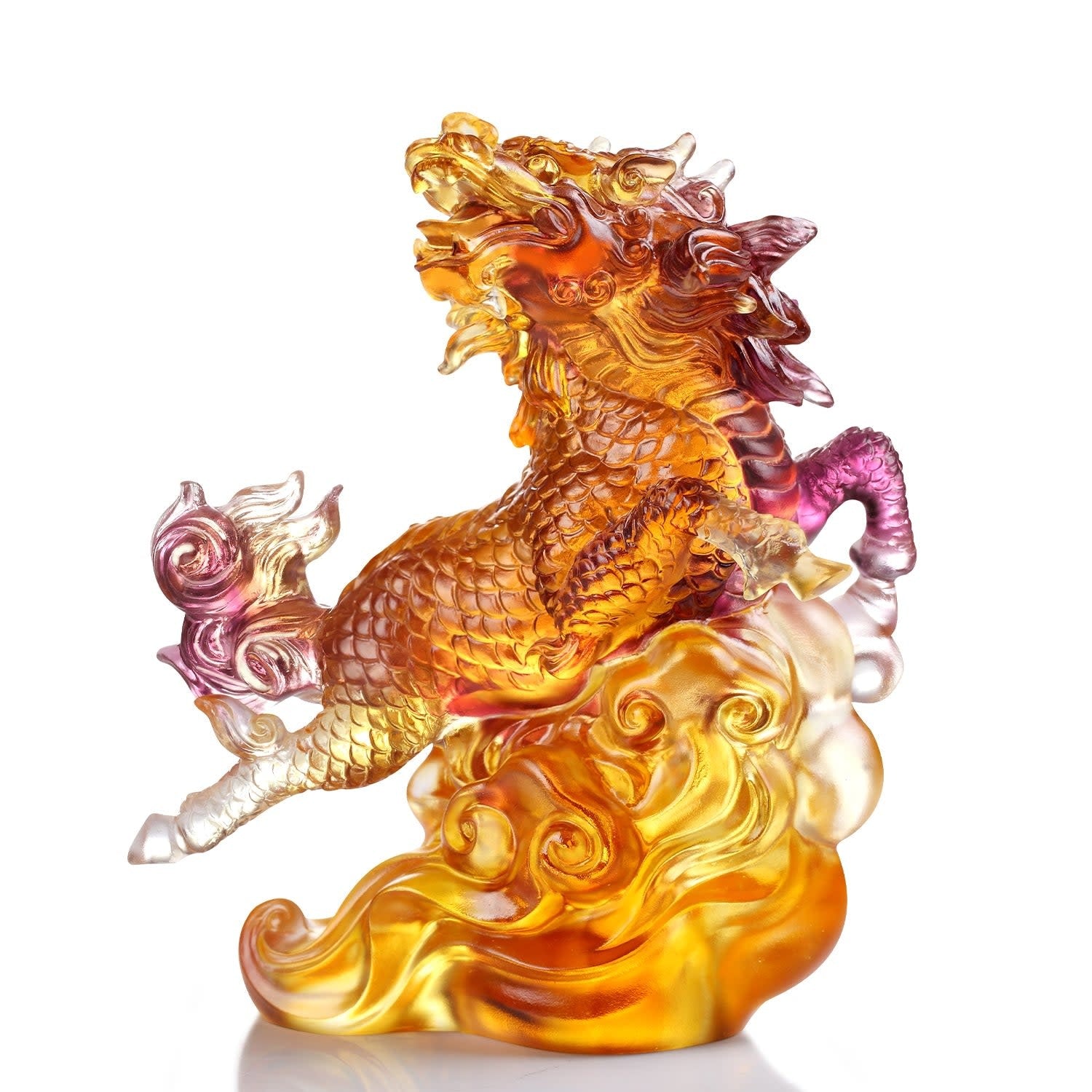 LIULI Crystal Art Crystal Qilin "The Benevolent Qilin"