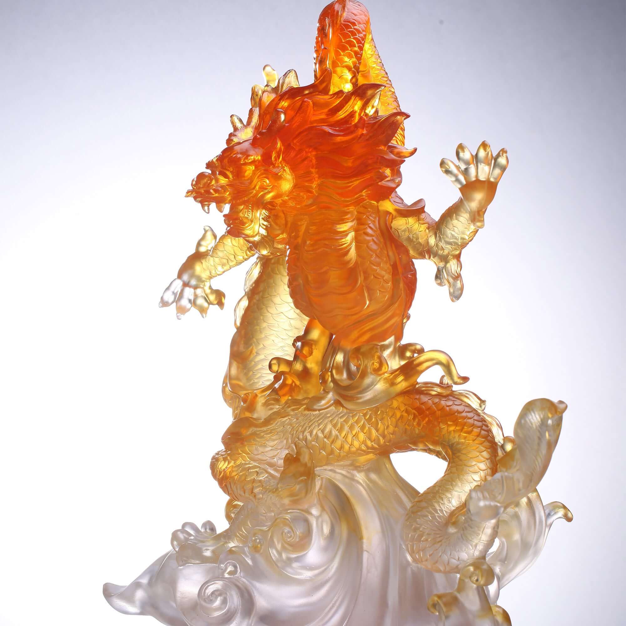 LIULI Crystal Art Crystal Dragon "True Believer - Uplift"