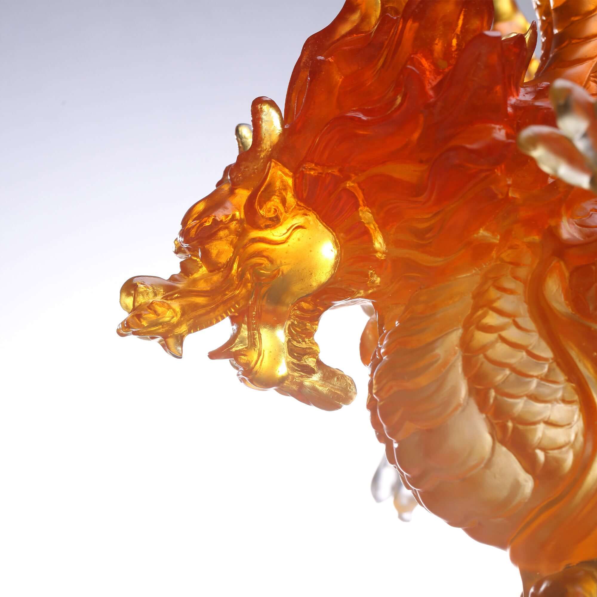 LIULI Crystal Art Crystal Dragon "True Believer - Uplift"