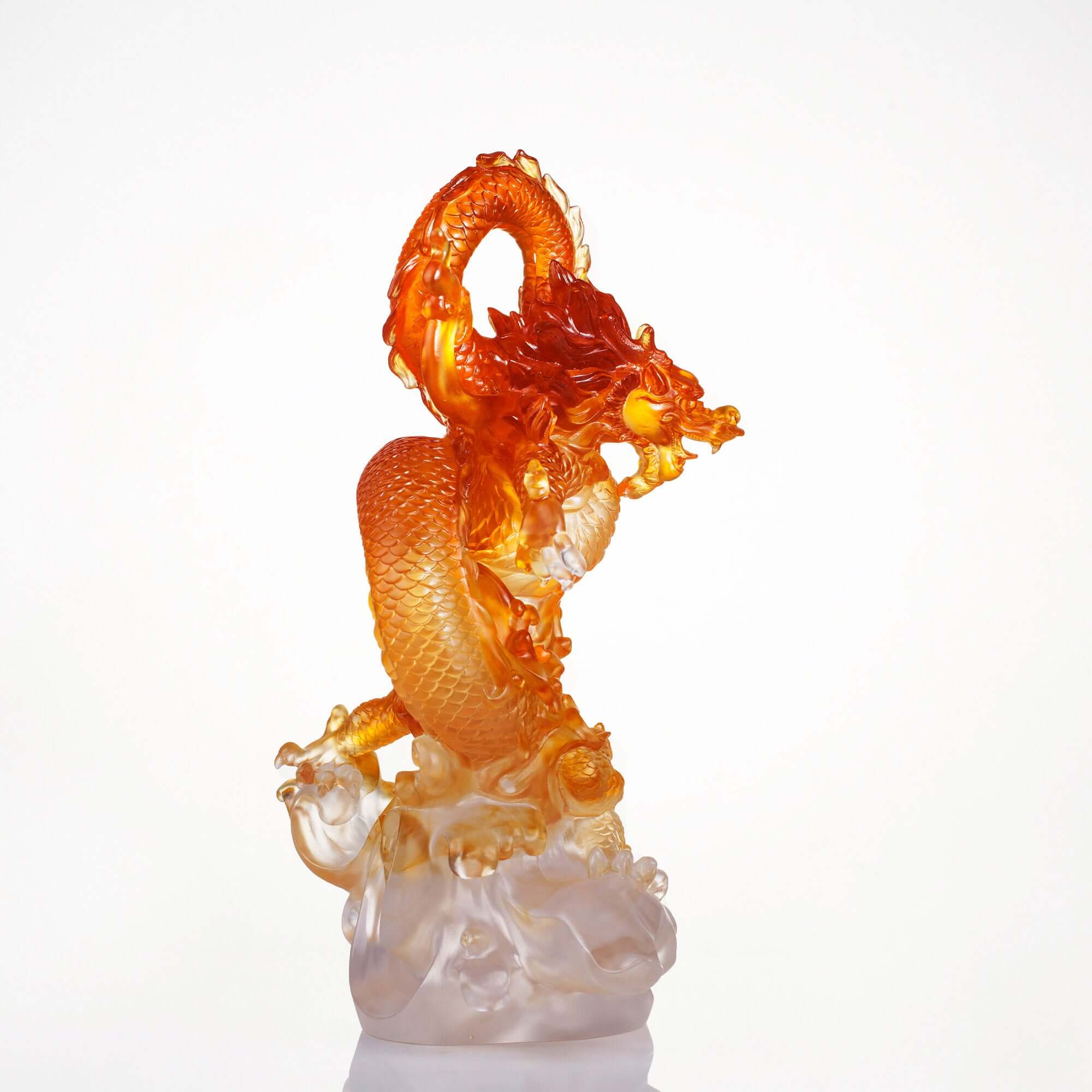 LIULI Crystal Art Crystal Dragon "True Believer - Uplift"