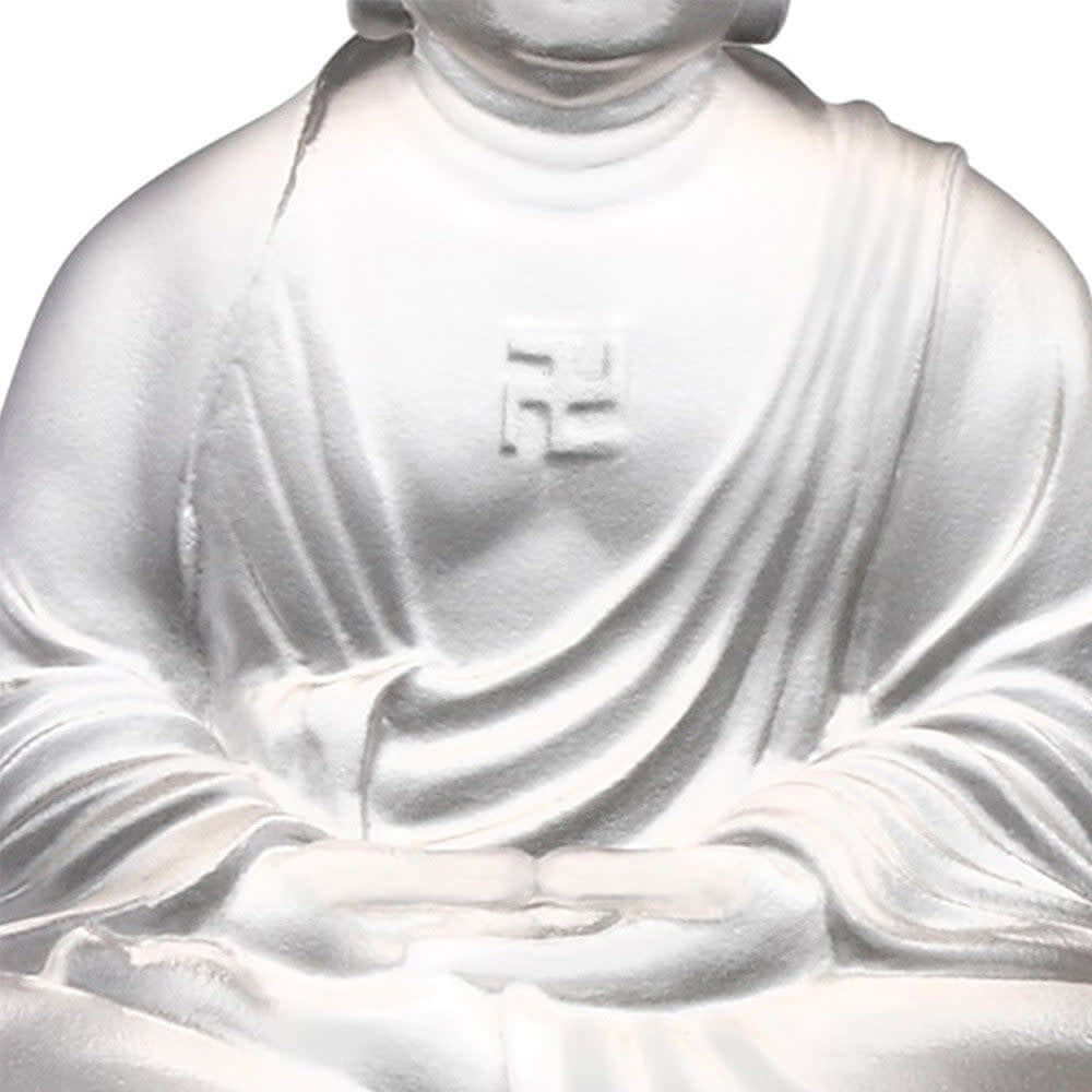 LIULI Crystal Art Crystal Buddha, Shakyamuni Buddha, "Guardians of Peace"