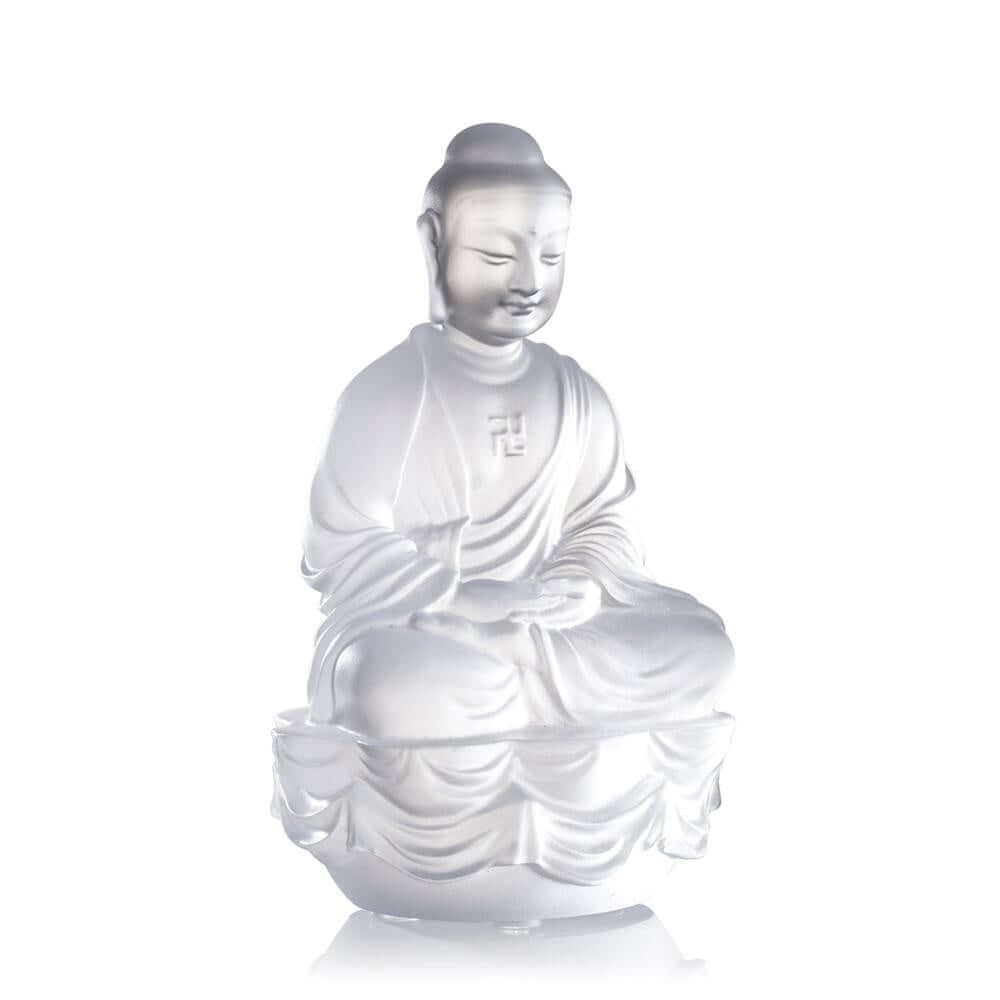 LIULI Crystal Art Crystal Buddhas of the Three Treasures (Set of 3)