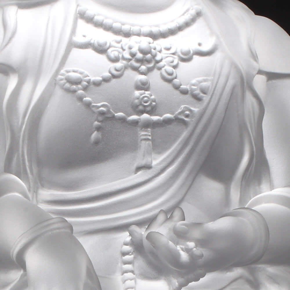 LIULI Crystal Art Crystal Buddha, Guanyin, Light Exists Because of Love-Wishes Fulfilled