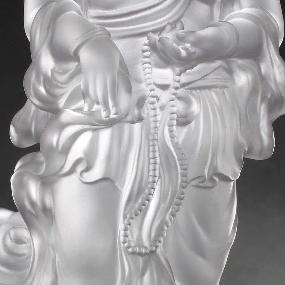 LIULI Crystal Art Crystal Buddha, Guanyin, Light Exists Because of Love-Wishes Fulfilled