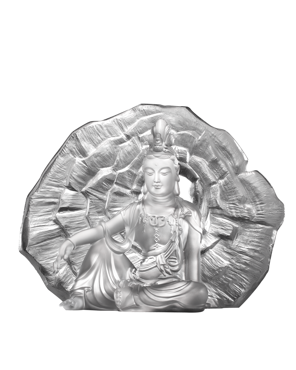 LIULI Crystal Art Crystal Buddha, Guanyin, Light Exists Because of Love-Wondrous Illumination