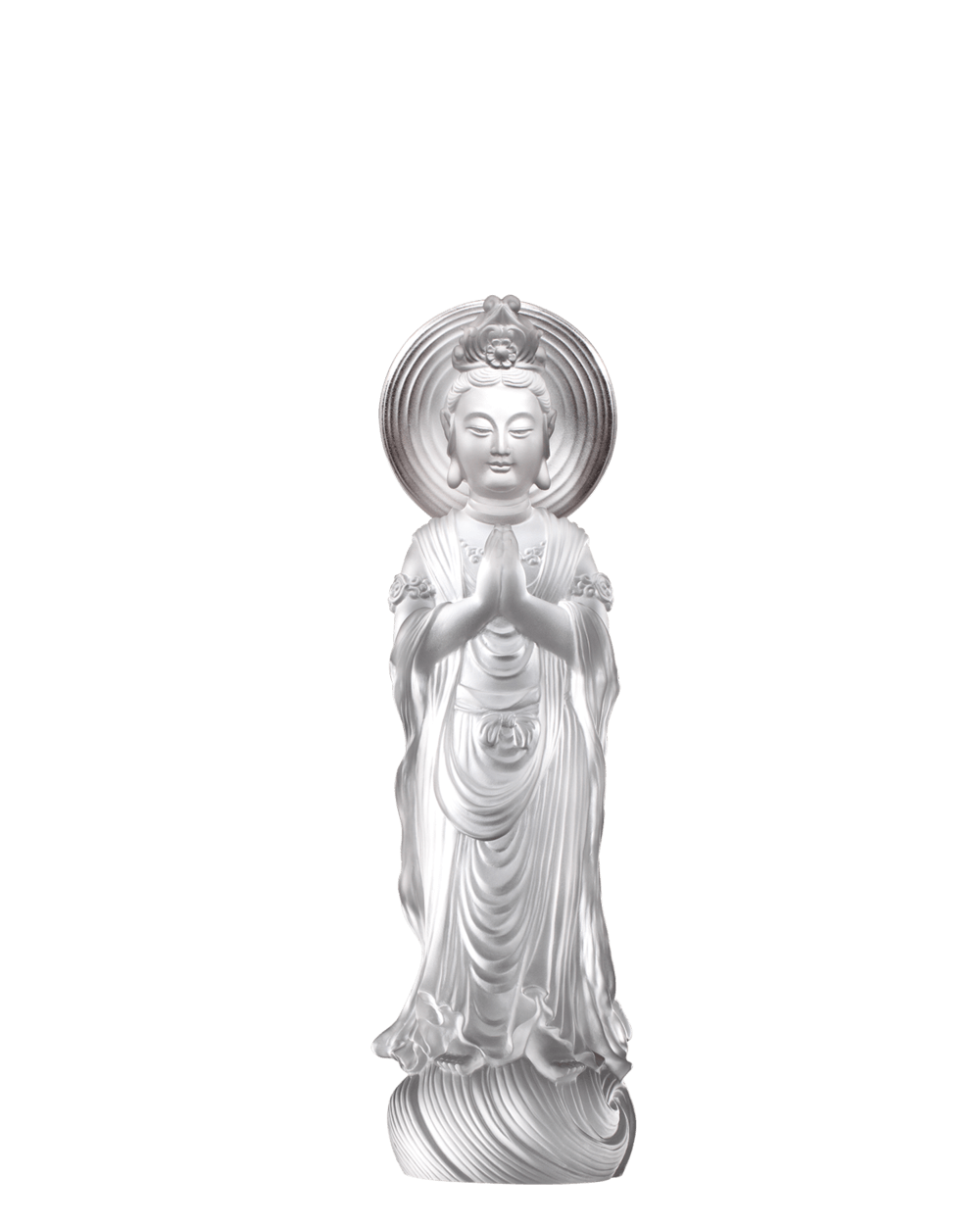 LIULI Crystal Art Crystal Buddha, Hechang Guanyin, Wish (Special Edition)