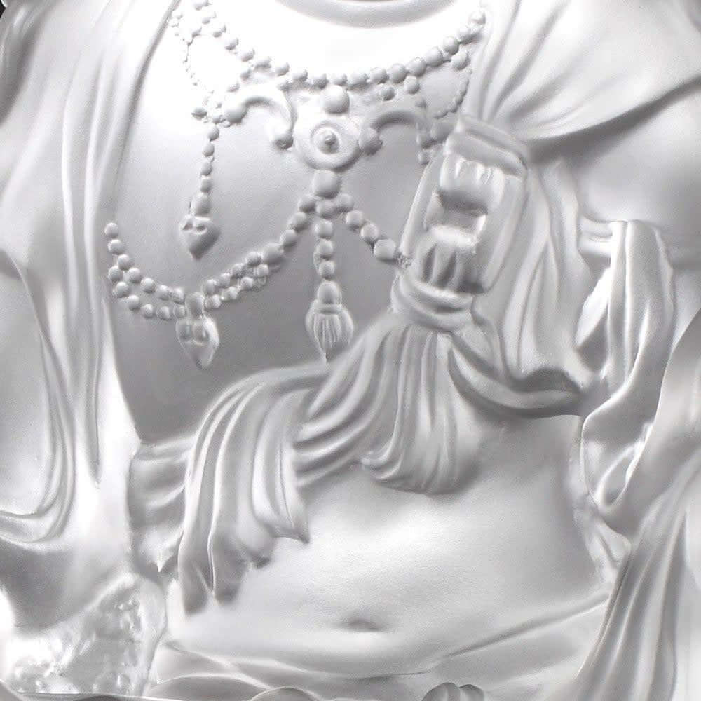 LIULI Crystal Art Crystal Buddha, Guanyin, Light Exists Because of Love-Tranquil, at Peace