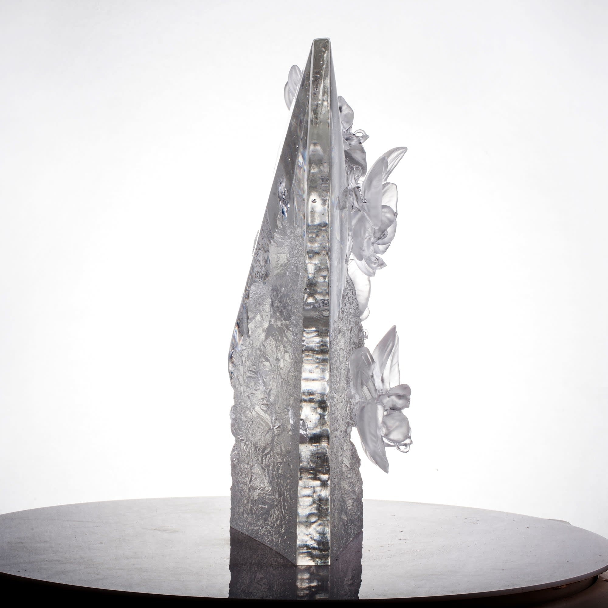 LIULI Crystal Art Orchid in the Ravine