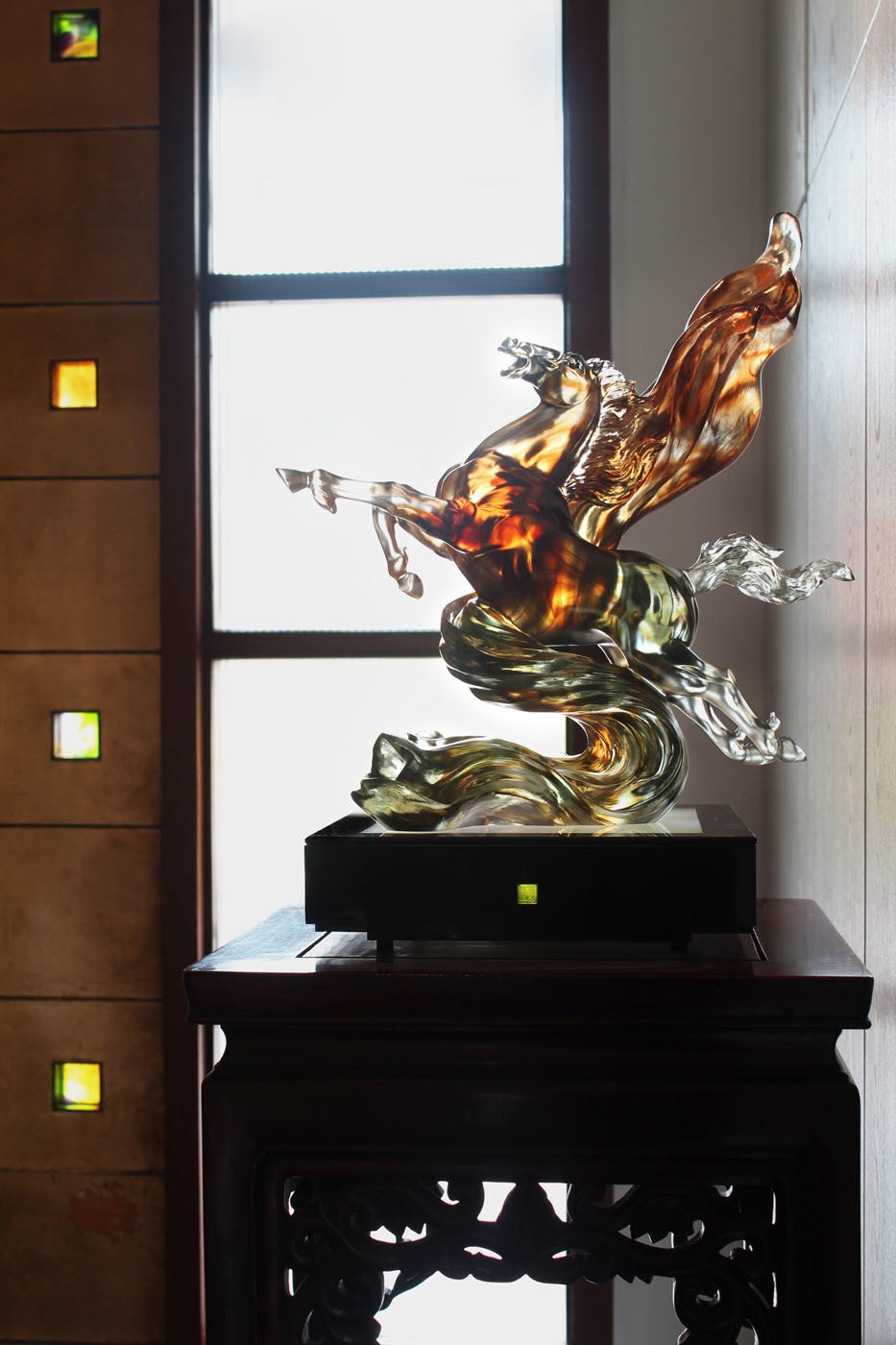 LIULI Crystal Art Victory from the Start - Crystal Horse Figurine