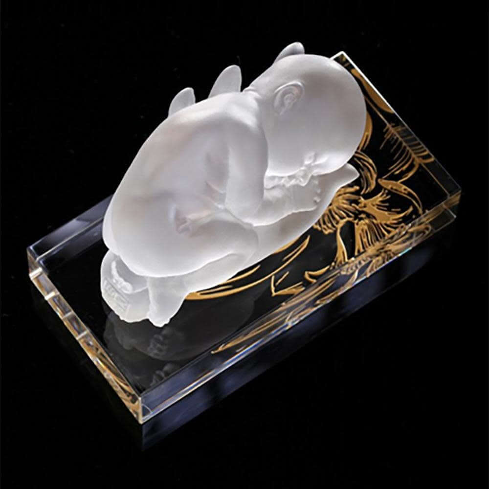 LIULI Crystal Art Crystal Baby Doll with Display Base, "A Great Wish" (Special Edition)
