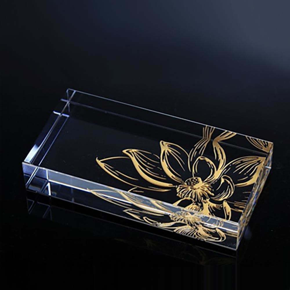 LIULI Crystal Art Crystal Baby Doll with Display Base, "A Great Wish" (Special Edition)