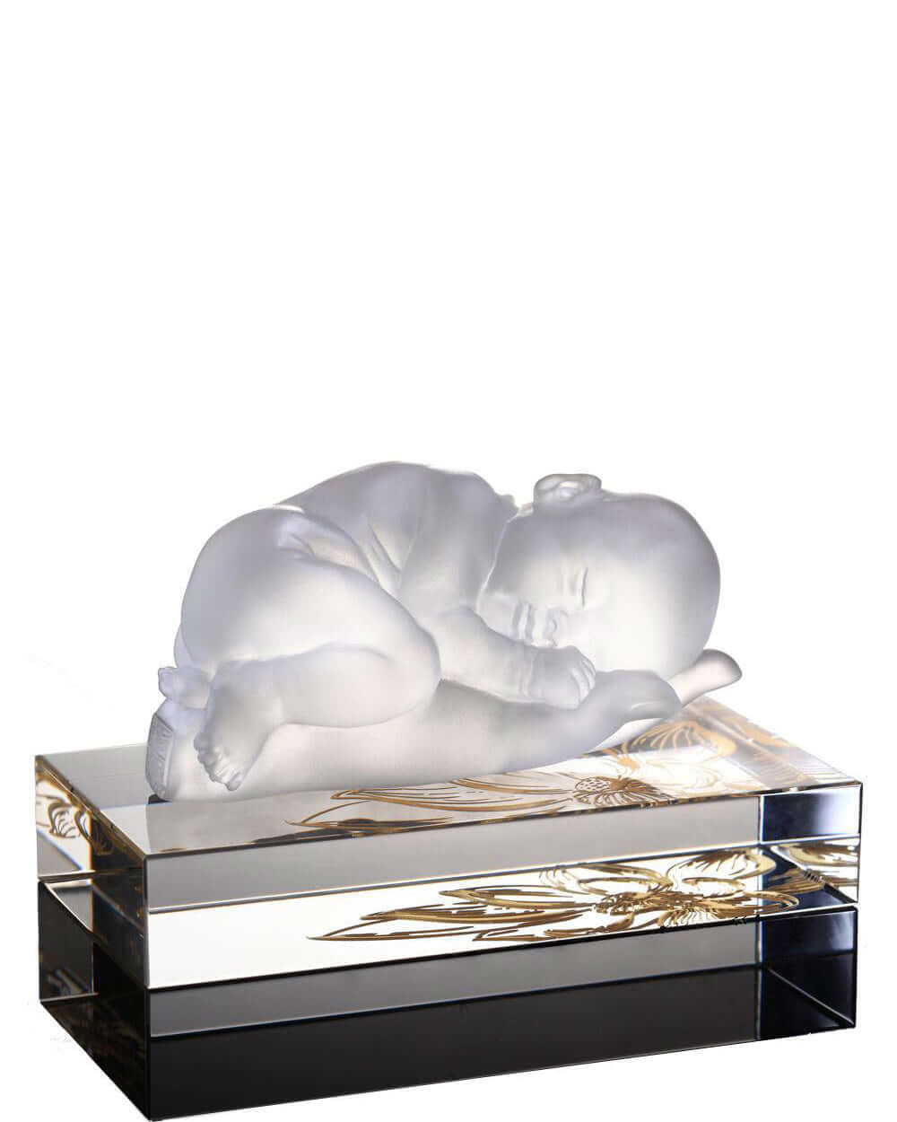 LIULI Crystal Art Crystal Baby Doll with Display Base, "A Great Wish" (Special Edition)