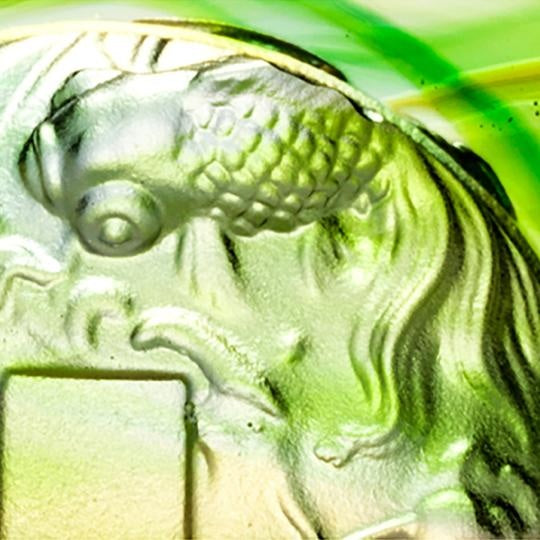 LIULI Crystal Art Crystal Goldfish Paperweight, Prosperity Abound, Mixed Colors