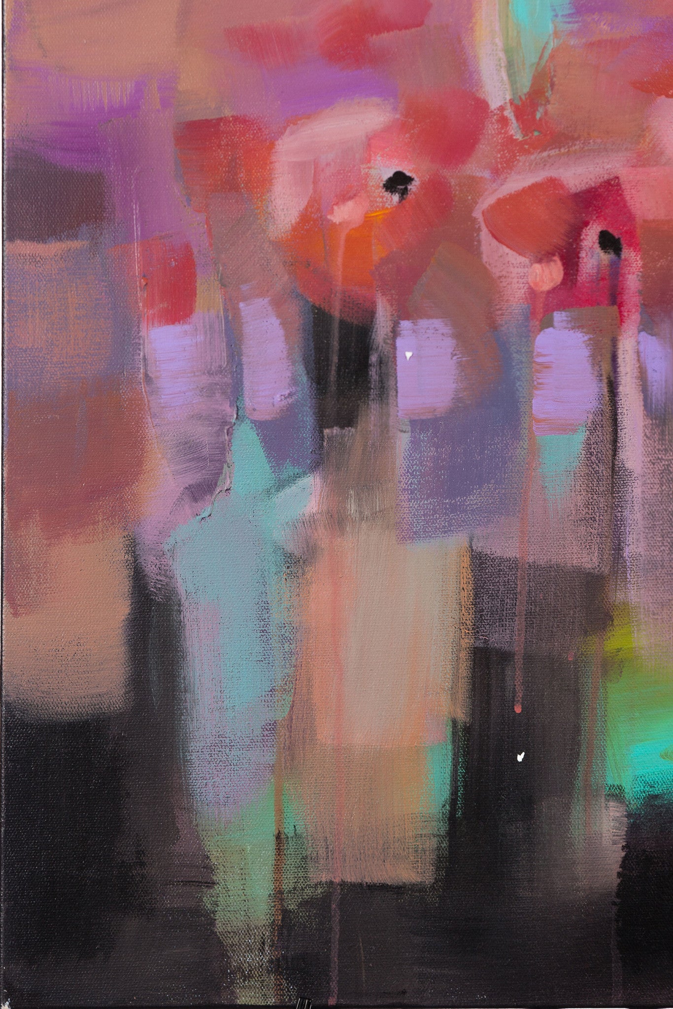 Poppies Abstract by Amber Jessica